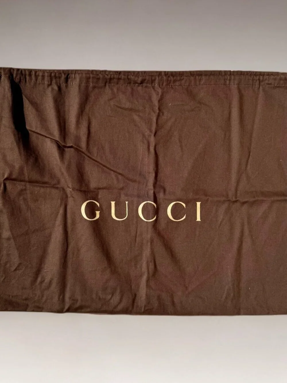 Gucci Brown Large Drawstring Dust Bag 18.5" x 24" - Picture 1 of 2